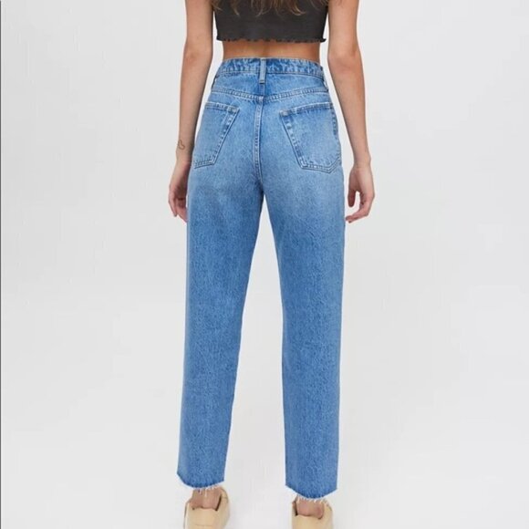 Urban Outfitters BDG Slim Straight Medium Wash Blue Jeans Distressed Denim 32 - Picture 2 of 7